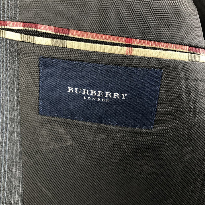 Burberry's BURBERRY LONDON Striped Wool Tailored Jacket, Made in USA, Men's Size XL wool gray type Vintage Second Hand