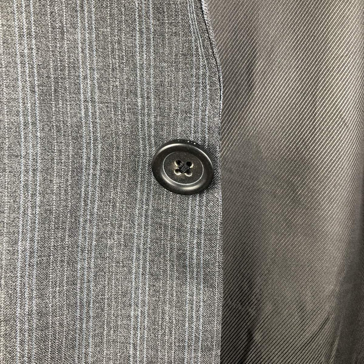 Burberry's BURBERRY LONDON Striped Wool Tailored Jacket, Made in USA, Men's Size XL wool gray type Vintage Second Hand