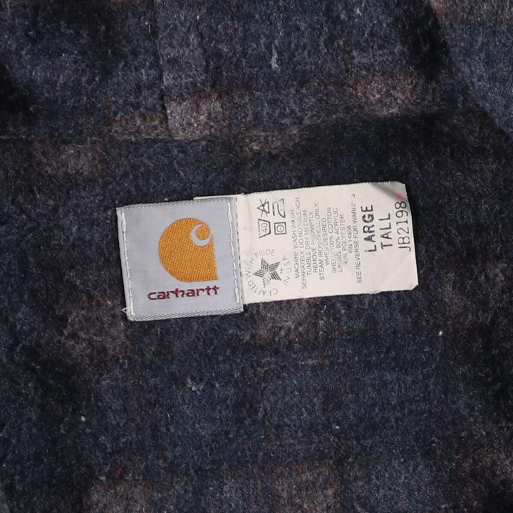 Vintage 80s-90'S Carhartt Active Jacket, Denim Parka, Made in USA, Men's Size L cotton blue type Vintage Second Hand