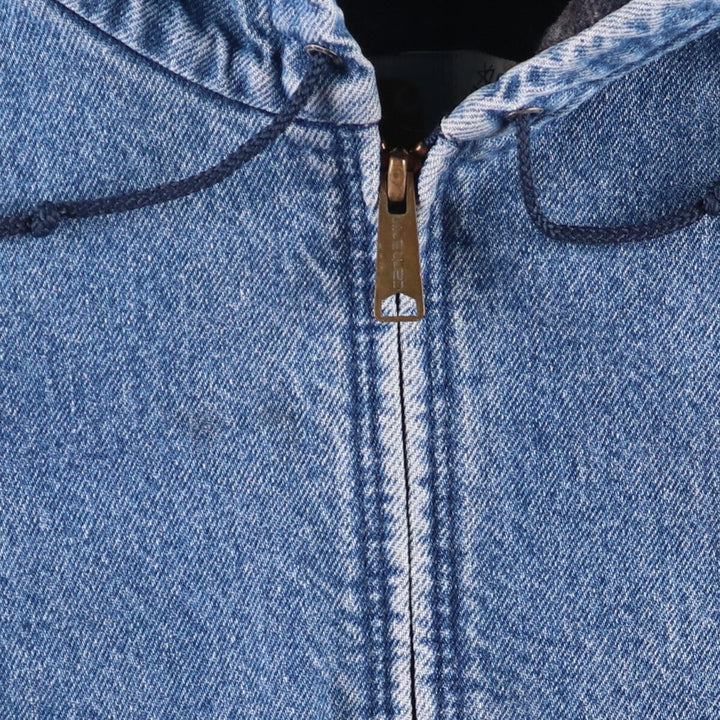 Vintage 80s-90'S Carhartt Active Jacket, Denim Parka, Made in USA, Men's Size L cotton blue type Vintage Second Hand