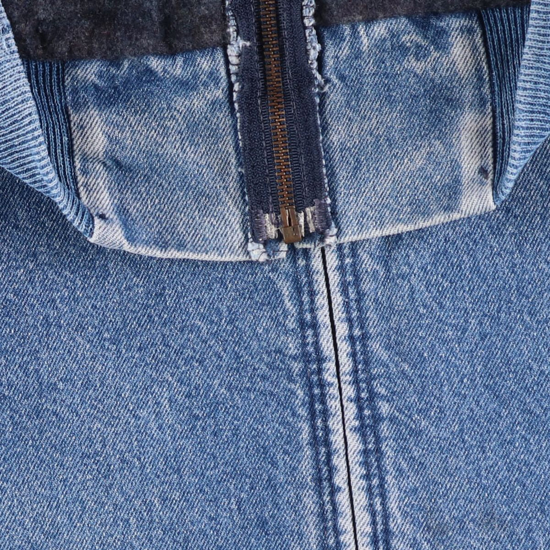 Vintage 80s-90'S Carhartt Active Jacket, Denim Parka, Made in USA, Men's Size L cotton blue type Vintage Second Hand