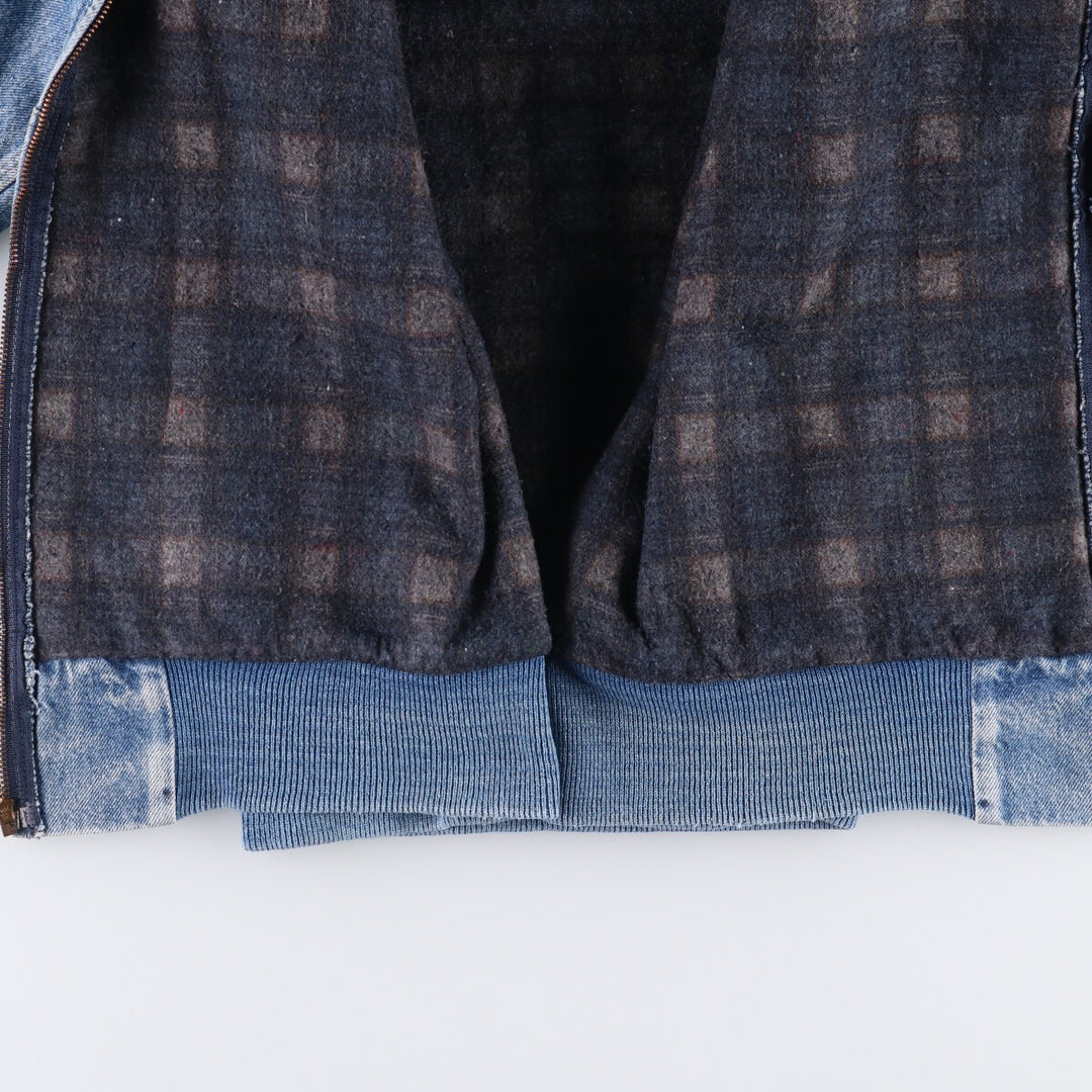 Vintage 80s-90'S Carhartt Active Jacket, Denim Parka, Made in USA, Men's Size L cotton blue type Vintage Second Hand