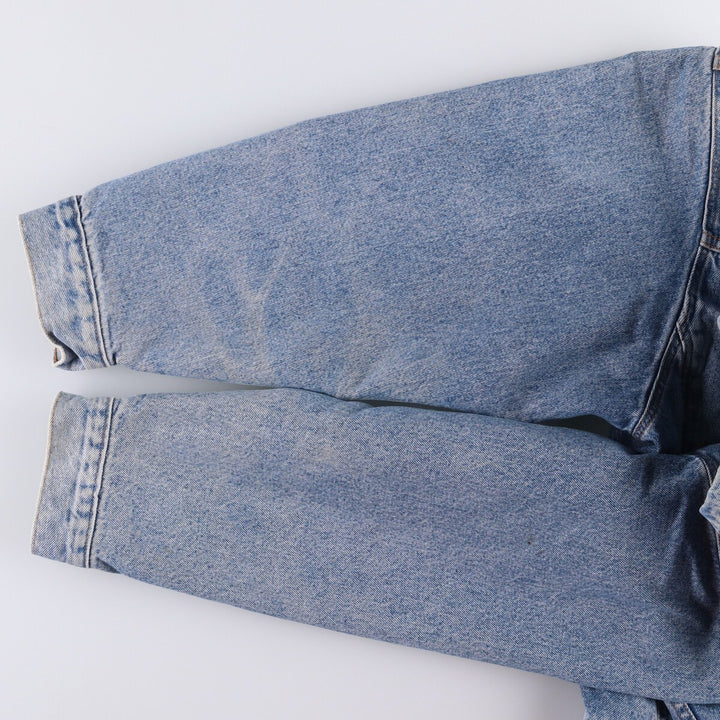 90'S Levi's 70617-0291 Striped Reversible Denim Jacket, Made in USA, Men's XXL, Vintage cotton Blue type light blue Vintage Second Hand