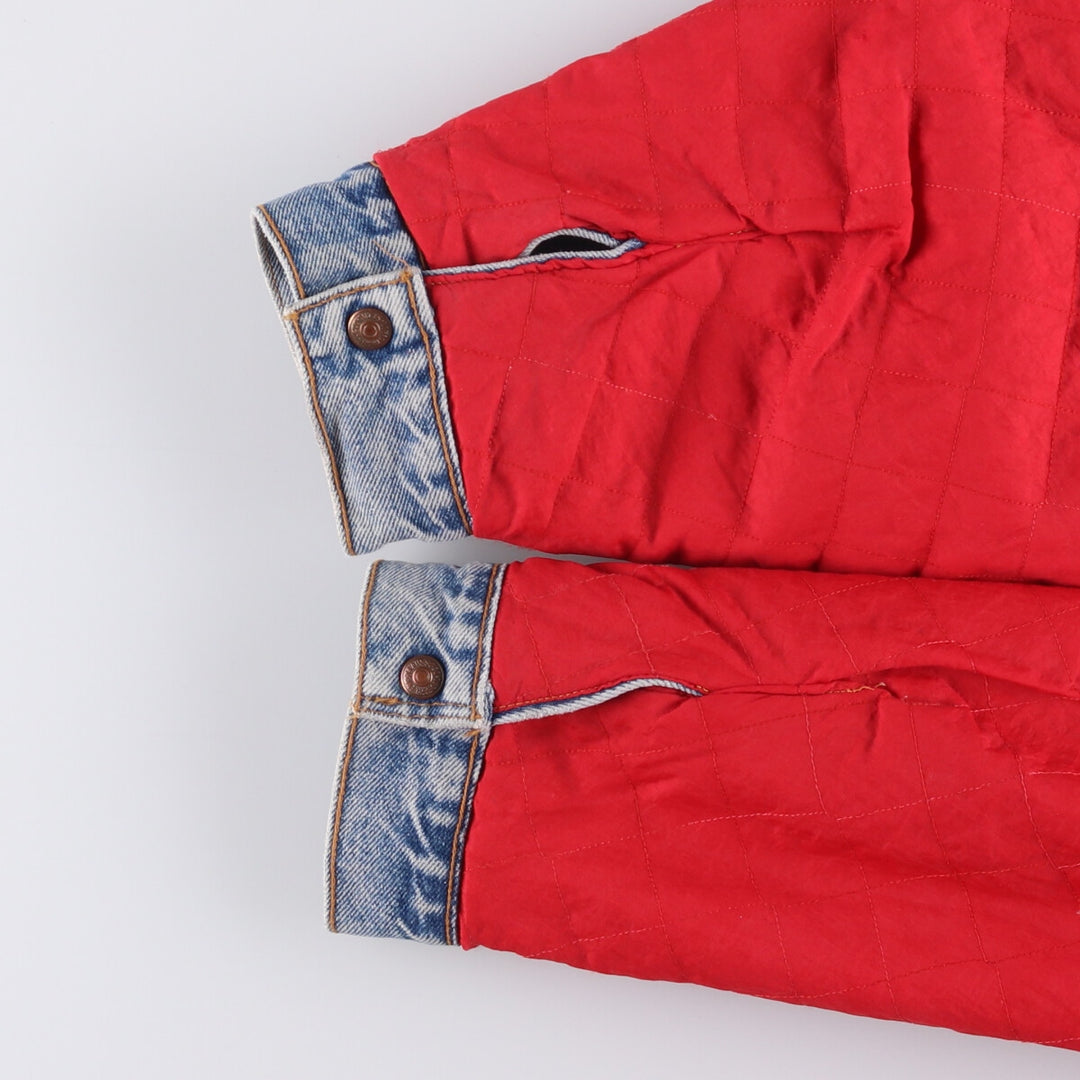 90'S Levi's 70617-0291 Striped Reversible Denim Jacket, Made in USA, Men's XXL, Vintage cotton Blue type light blue Vintage Second Hand