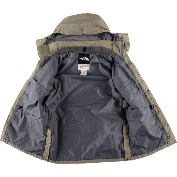 The North Face GORE-TEX Mountain Parka Shell Jacket, Made in USA, Men's Size L Nylon Khaki type beige Vintage Second Hand