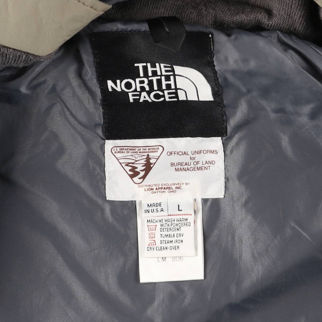 The North Face GORE-TEX Mountain Parka Shell Jacket, Made in USA, Men's Size L Nylon Khaki type beige Vintage Second Hand