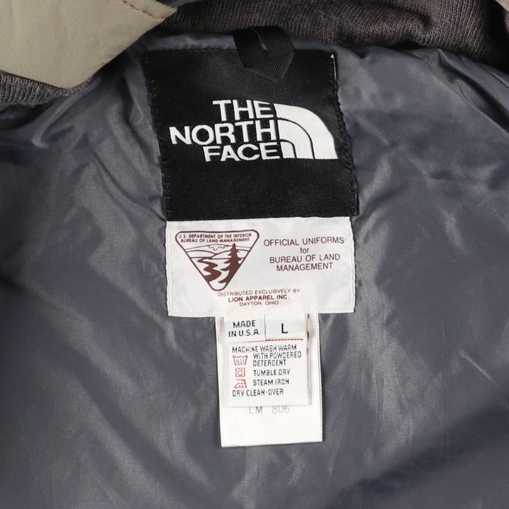 The North Face GORE-TEX Mountain Parka Shell Jacket, Made in USA, Men's Size L Nylon Khaki type beige Vintage Second Hand