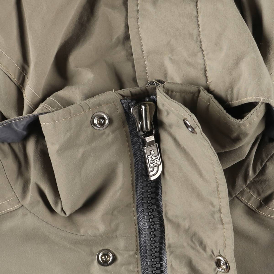 The North Face GORE-TEX Mountain Parka Shell Jacket, Made in USA, Men's Size L Nylon Khaki type beige Vintage Second Hand