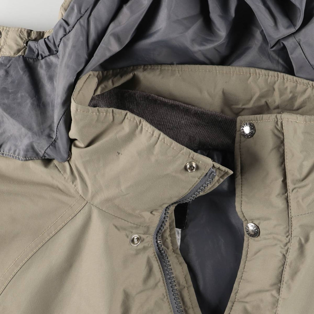 The North Face GORE-TEX Mountain Parka Shell Jacket, Made in USA, Men's Size L Nylon Khaki type beige Vintage Second Hand