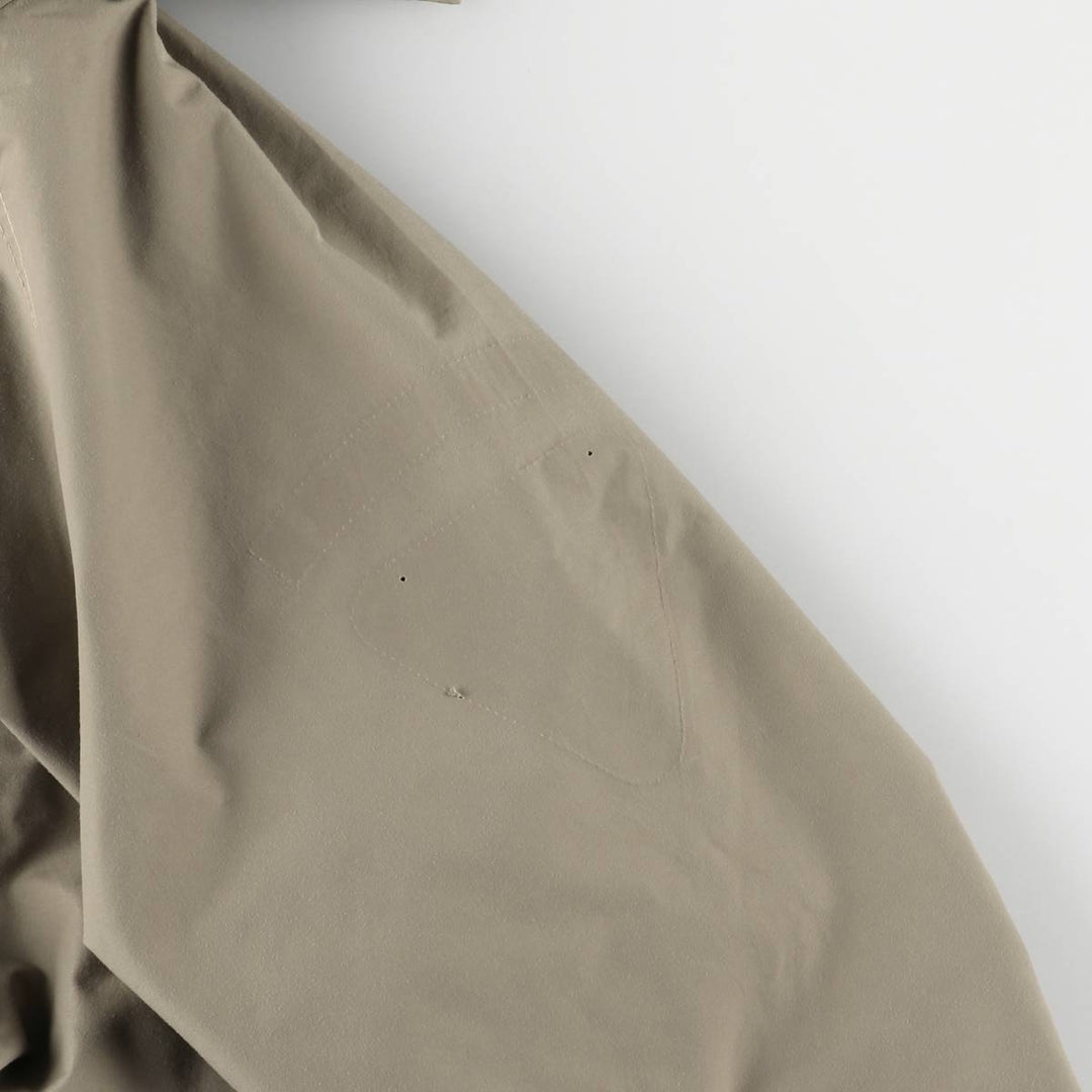 The North Face GORE-TEX Mountain Parka Shell Jacket, Made in USA, Men's Size L Nylon Khaki type beige Vintage Second Hand