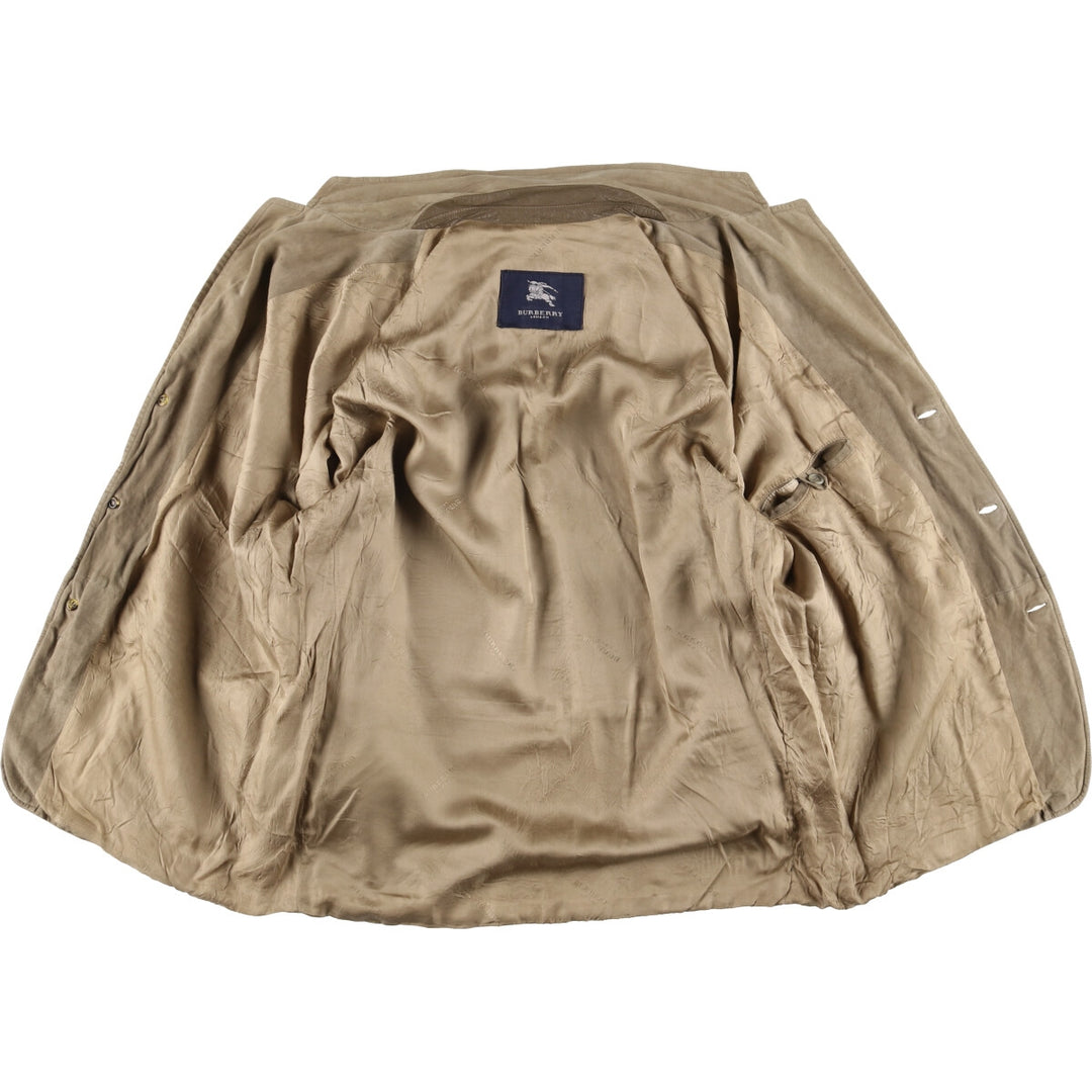 Burberry's BURBERRY LONDON suede leather jacket, tailored jacket, men's size L genuine leather Beige type Vintage Second Hand