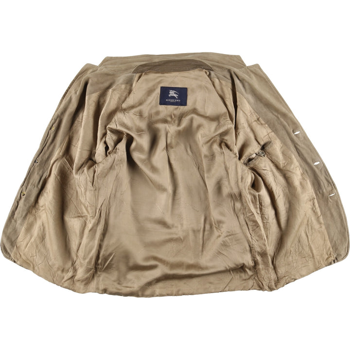 Burberry's BURBERRY LONDON suede leather jacket, tailored jacket, men's size L genuine leather Beige type Vintage Second Hand