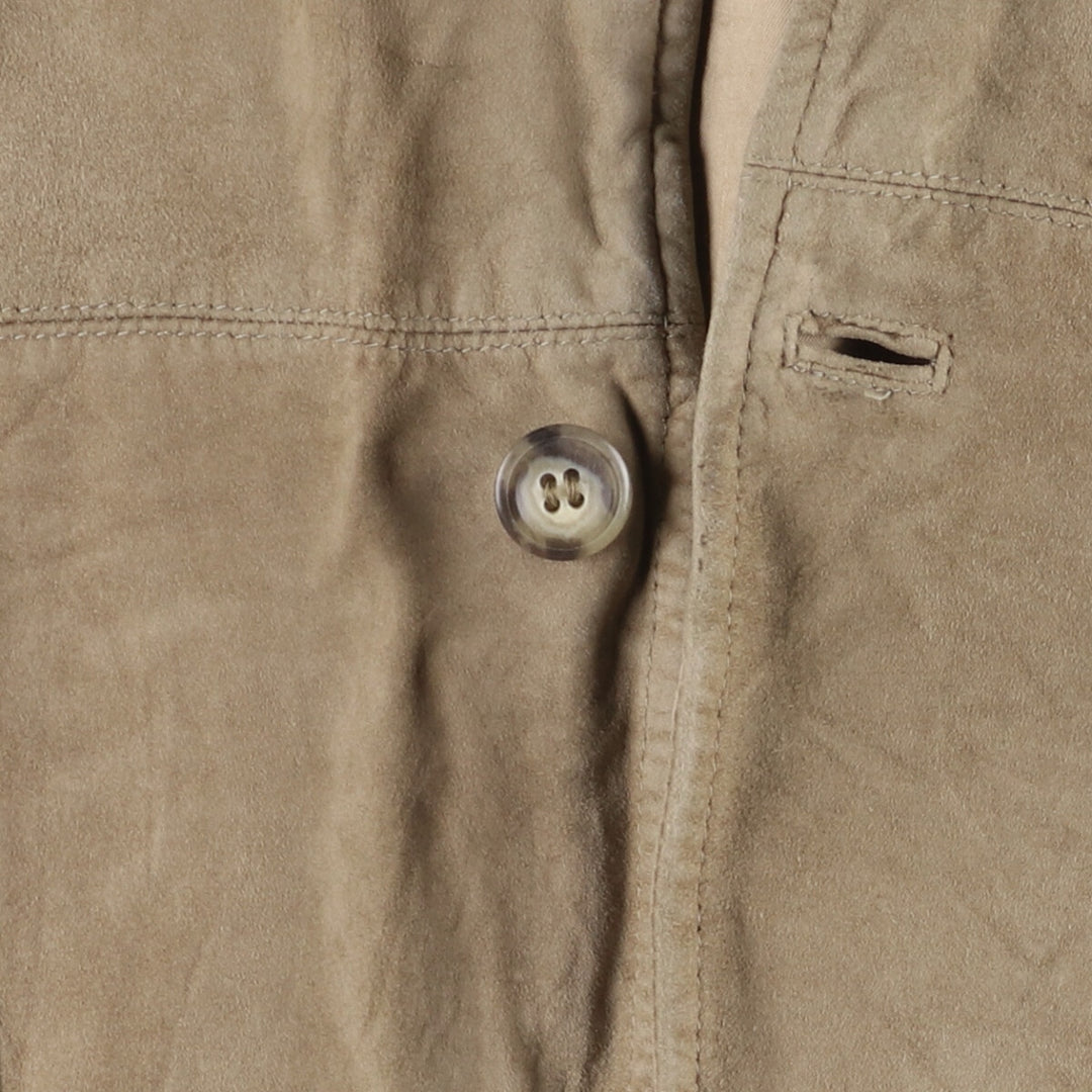 Burberry's BURBERRY LONDON suede leather jacket, tailored jacket, men's size L genuine leather Beige type Vintage Second Hand
