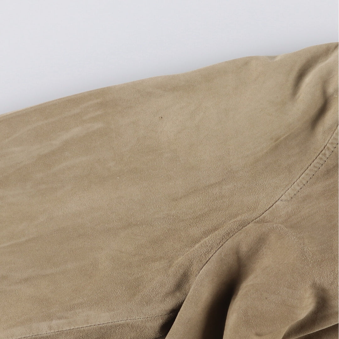 Burberry's BURBERRY LONDON suede leather jacket, tailored jacket, men's size L genuine leather Beige type Vintage Second Hand