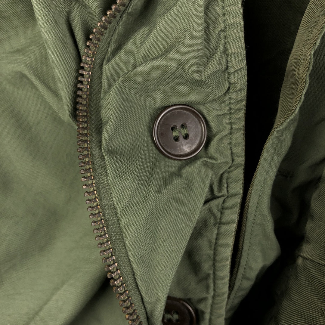 Vintage French Military Flight Jacket 104LPM Men's XL unclear Khaki type Vintage Second Hand