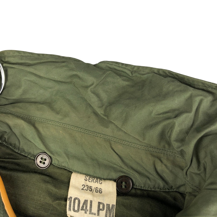 Vintage French Military Flight Jacket 104LPM Men's XL unclear Khaki type Vintage Second Hand