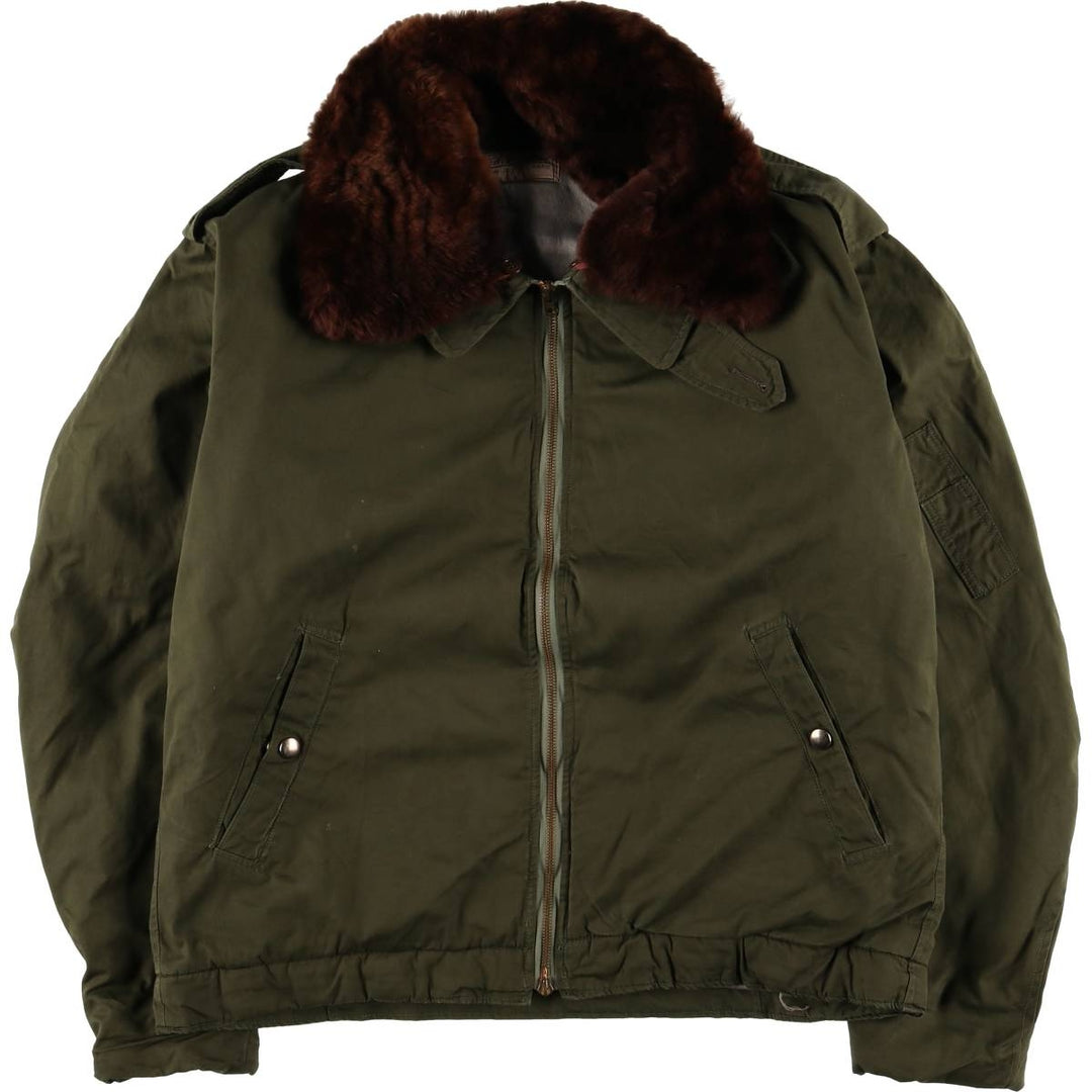 Vintage French B-15 Military Flight Jacket, Men's Size XL unclear Khaki type Vintage Second Hand