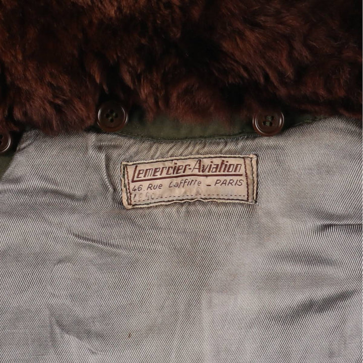 Vintage French B-15 Military Flight Jacket, Men's Size XL unclear Khaki type Vintage Second Hand