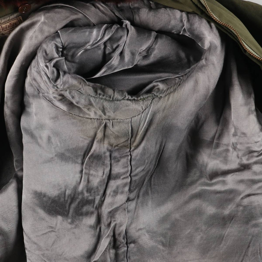 Vintage French B-15 Military Flight Jacket, Men's Size XL unclear Khaki type Vintage Second Hand