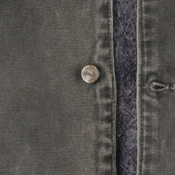 00'S Carhartt Michigan Chore Coat Duck Coverall Made in USA Men's XXL cotton Khaki type Vintage Second Hand