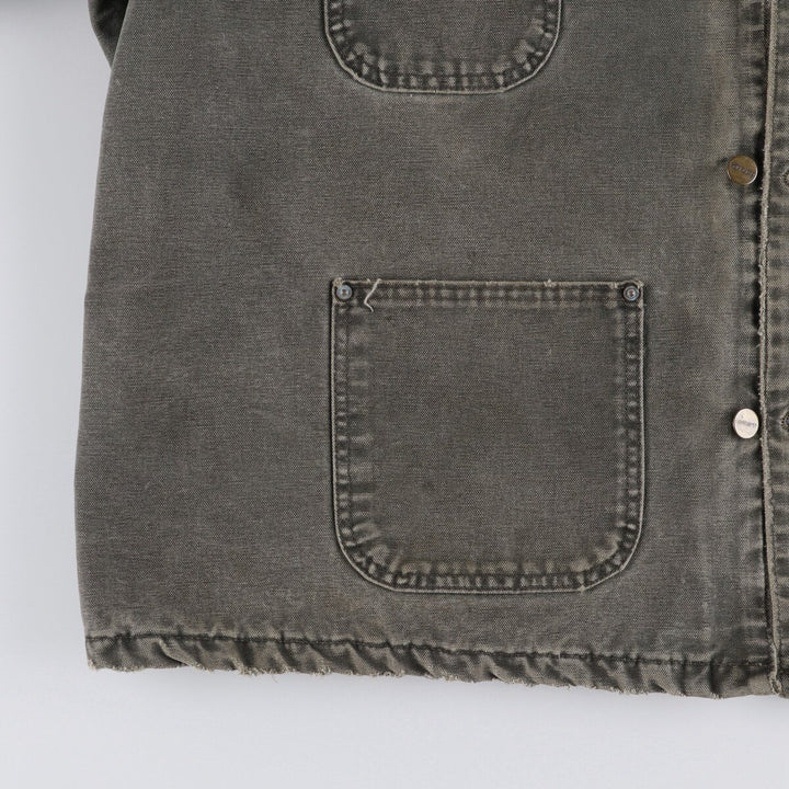 00'S Carhartt Michigan Chore Coat Duck Coverall Made in USA Men's XXL cotton Khaki type Vintage Second Hand