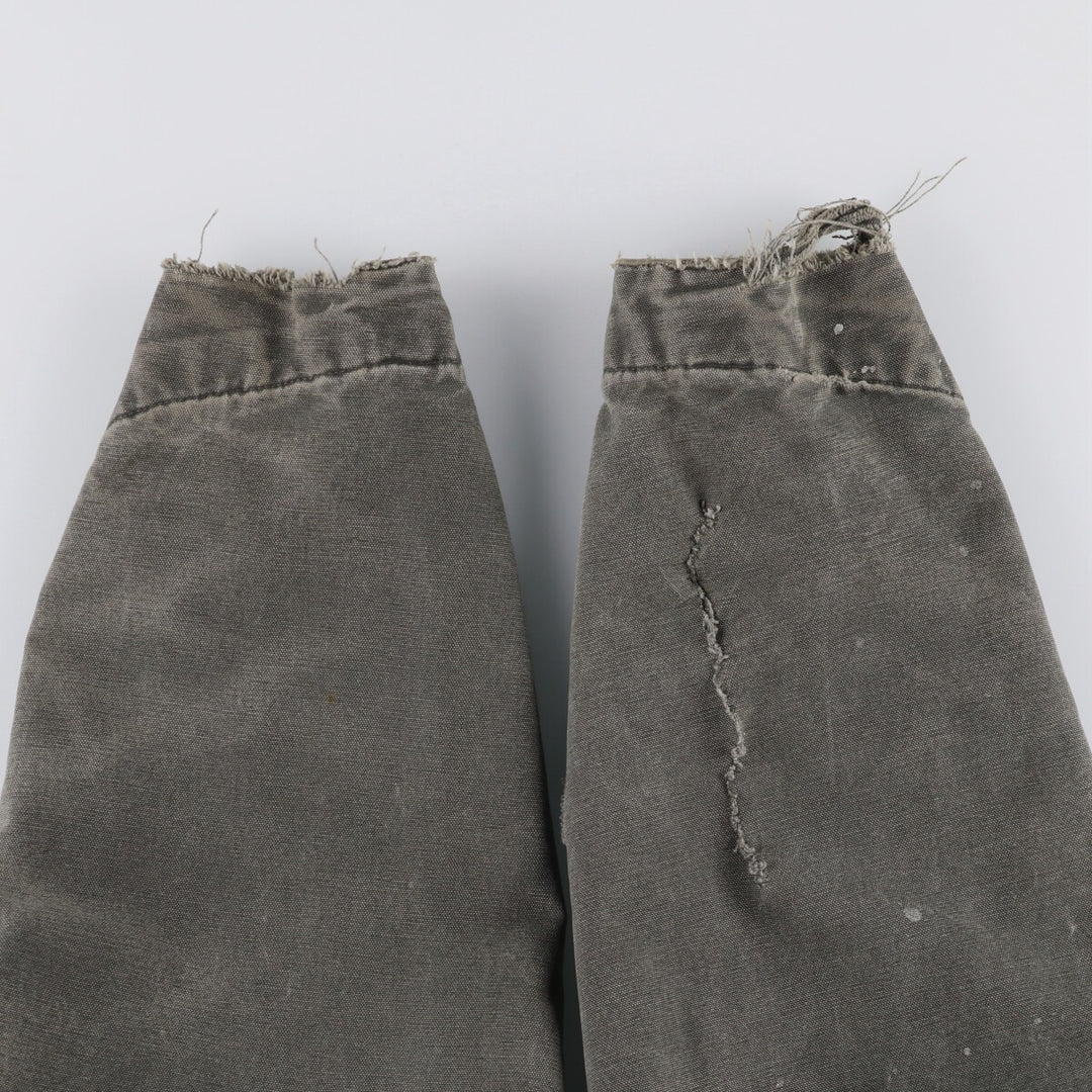 00'S Carhartt Michigan Chore Coat Duck Coverall Made in USA Men's XXL cotton Khaki type Vintage Second Hand