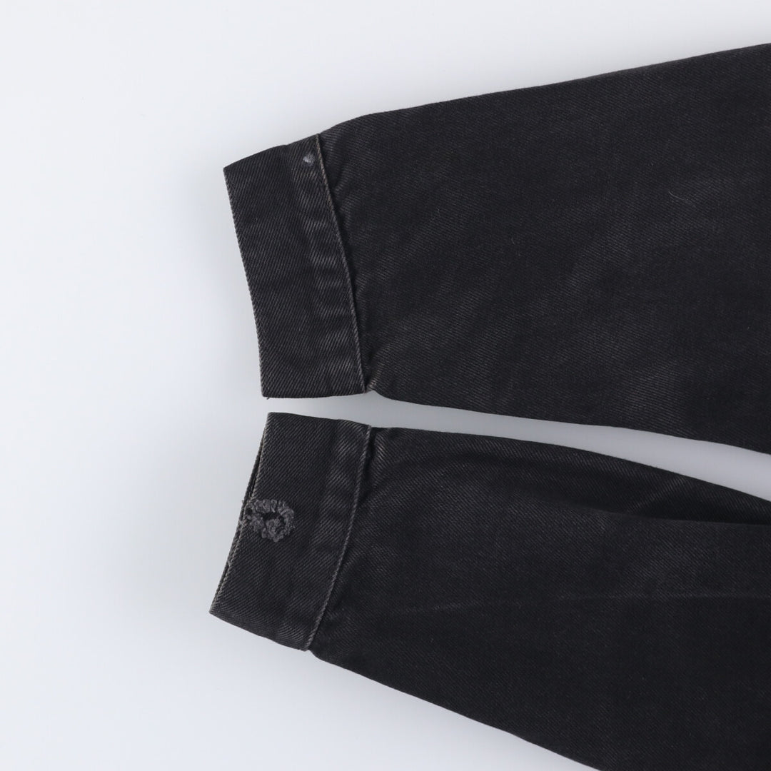 90'S Levi's 70503-0285 Euro Model Black Denim Jacket, Men's Size Medium, Vintage cotton black type Vintage Second Hand