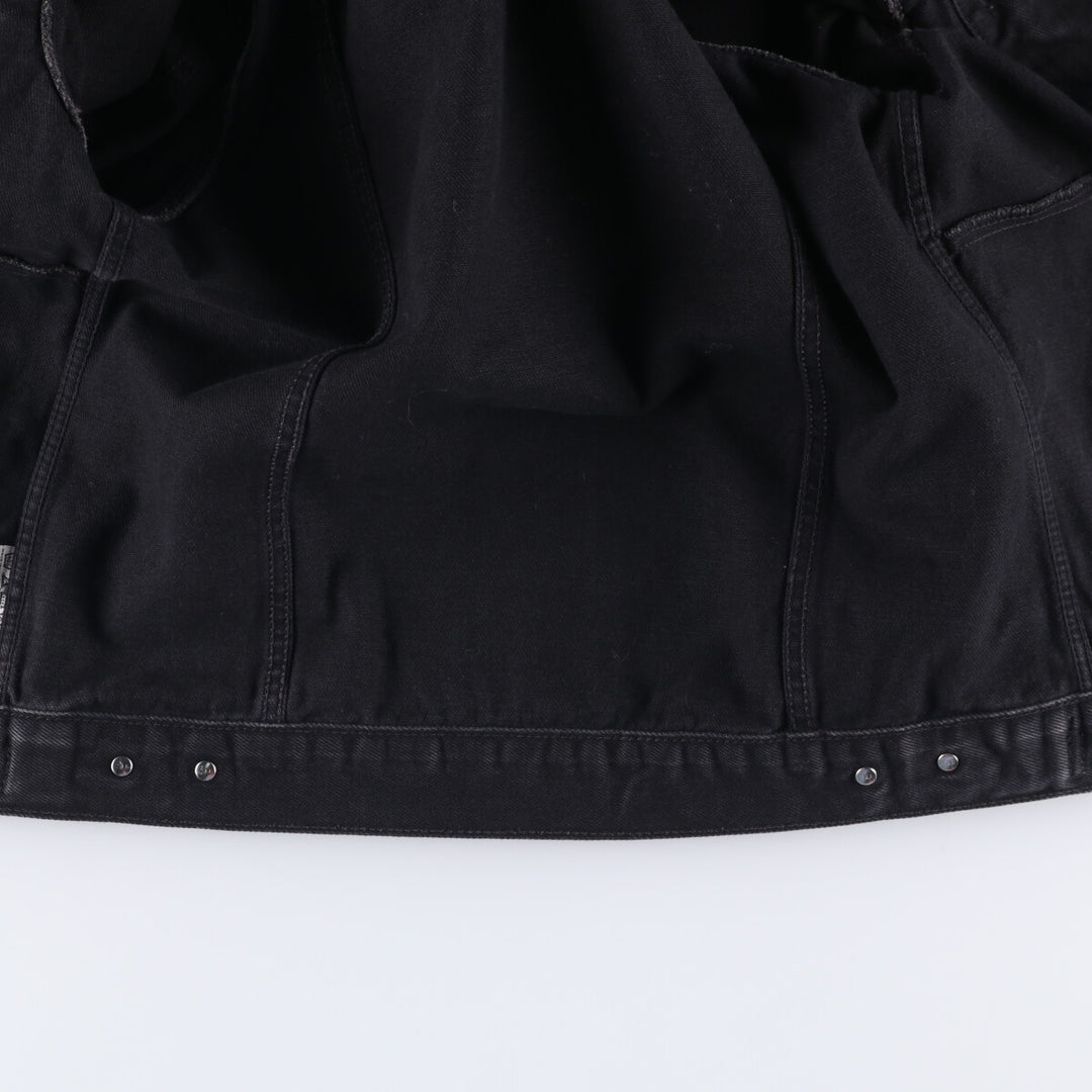 90'S Levi's 70503-0285 Euro Model Black Denim Jacket, Men's Size Medium, Vintage cotton black type Vintage Second Hand