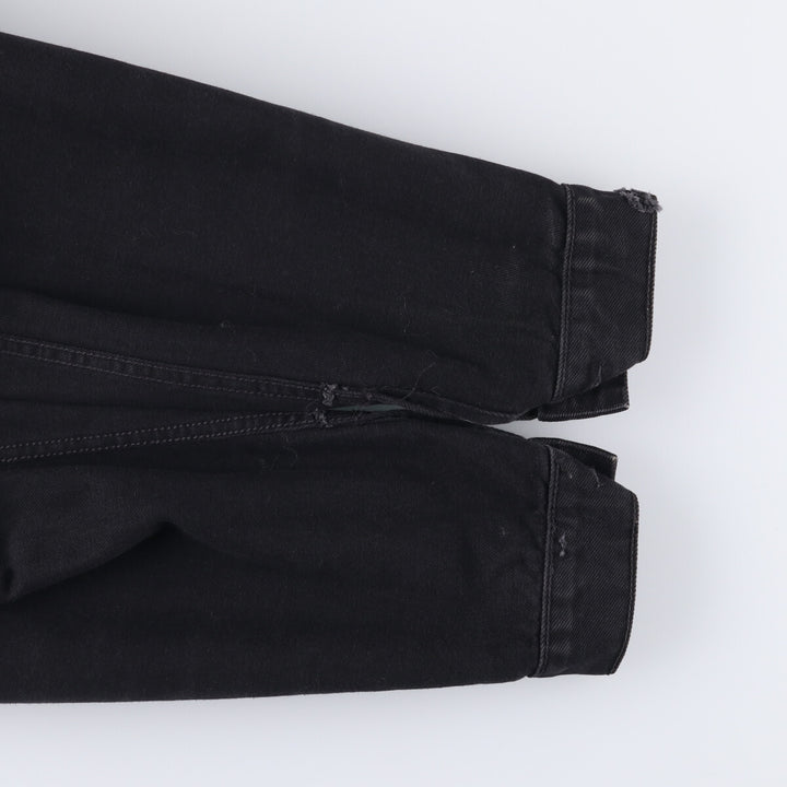 90'S Levi's 70503-0285 Euro Model Black Denim Jacket, Men's Size Medium, Vintage cotton black type Vintage Second Hand