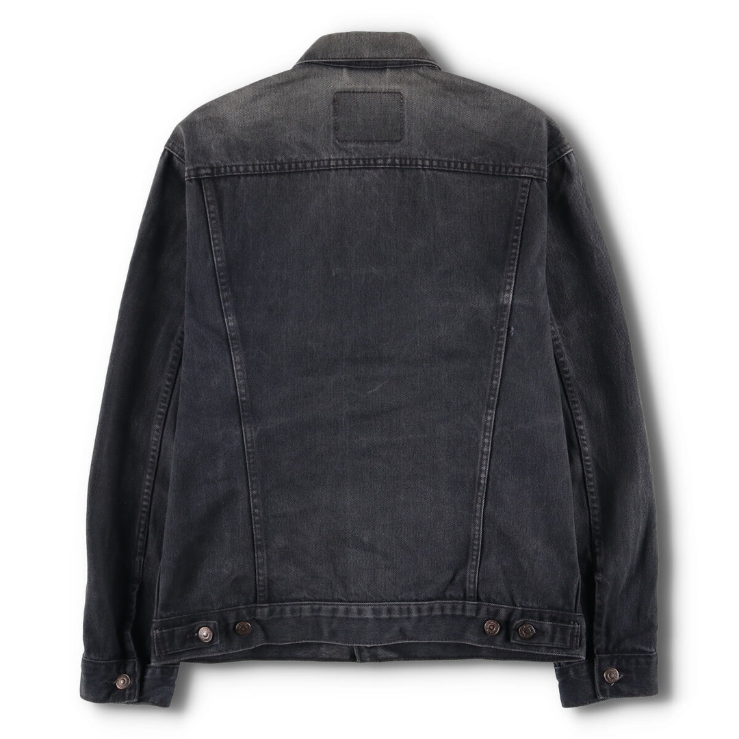 90'S Levi's 70503-0285 Euro Model Black Denim Jacket, Men's Size Medium, Vintage cotton black type Vintage Second Hand