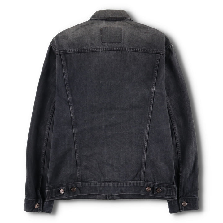 90'S Levi's 70503-0285 Euro Model Black Denim Jacket, Men's Size Medium, Vintage cotton black type Vintage Second Hand