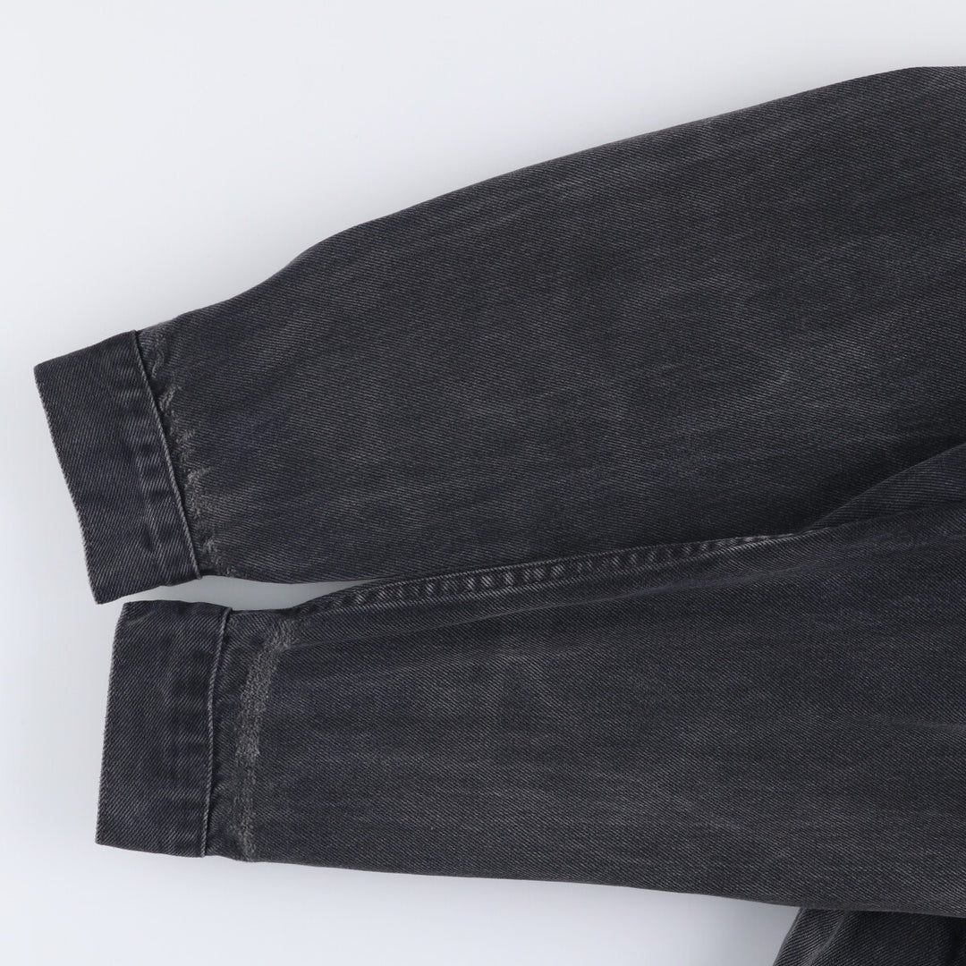 90'S Levi's 70503-0285 Euro Model Black Denim Jacket, Men's Size Medium, Vintage cotton black type Vintage Second Hand