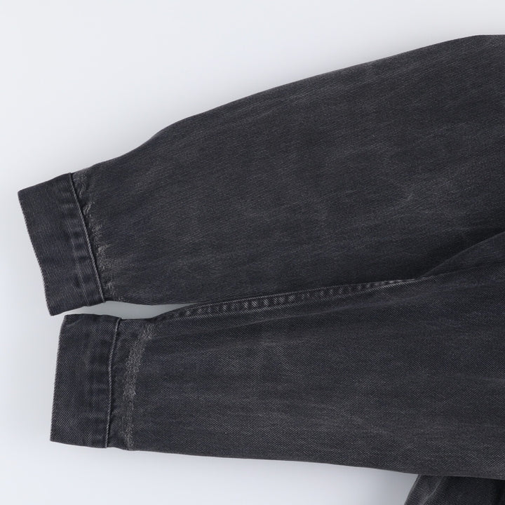 90'S Levi's 70503-0285 Euro Model Black Denim Jacket, Men's Size Medium, Vintage cotton black type Vintage Second Hand