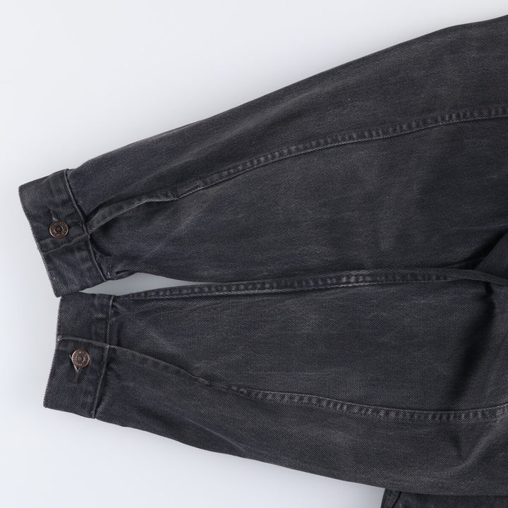 90'S Levi's 70503-0285 Euro Model Black Denim Jacket, Men's Size Medium, Vintage cotton black type Vintage Second Hand