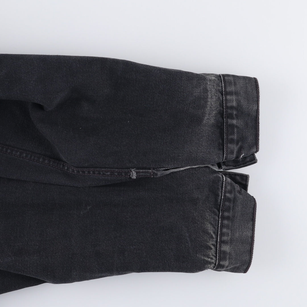 90'S Levi's 70503-0285 Euro Model Black Denim Jacket, Men's Size Medium, Vintage cotton black type Vintage Second Hand
