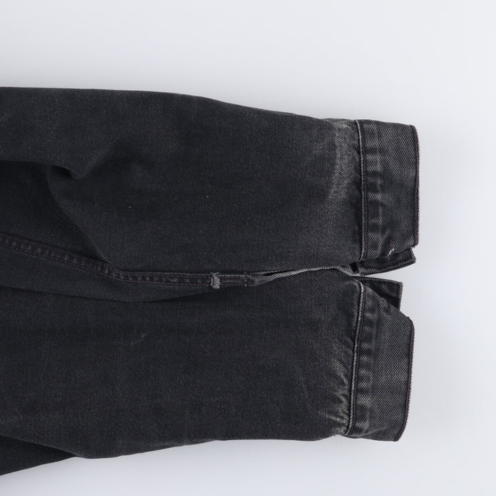 90'S Levi's 70503-0285 Euro Model Black Denim Jacket, Men's Size Medium, Vintage cotton black type Vintage Second Hand
