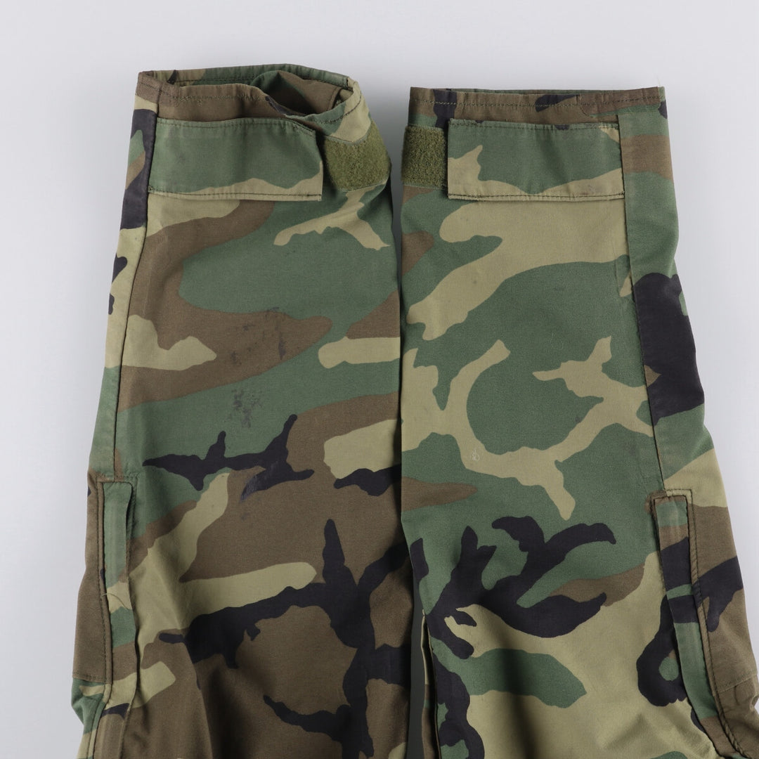 1990'S US Military ECWCS 1st Gen Late Model Woodland Camo Military Gore-Tex Parka, Medium-Regular, Men's Size M Nylon Khaki type Vintage Second Hand