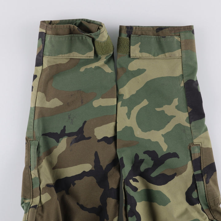 1990'S US Military ECWCS 1st Gen Late Model Woodland Camo Military Gore-Tex Parka, Medium-Regular, Men's Size M Nylon Khaki type Vintage Second Hand