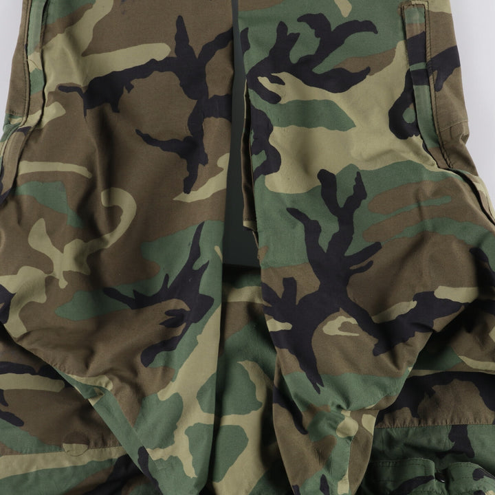 1990'S US Military ECWCS 1st Gen Late Model Woodland Camo Military Gore-Tex Parka, Medium-Regular, Men's Size M Nylon Khaki type Vintage Second Hand