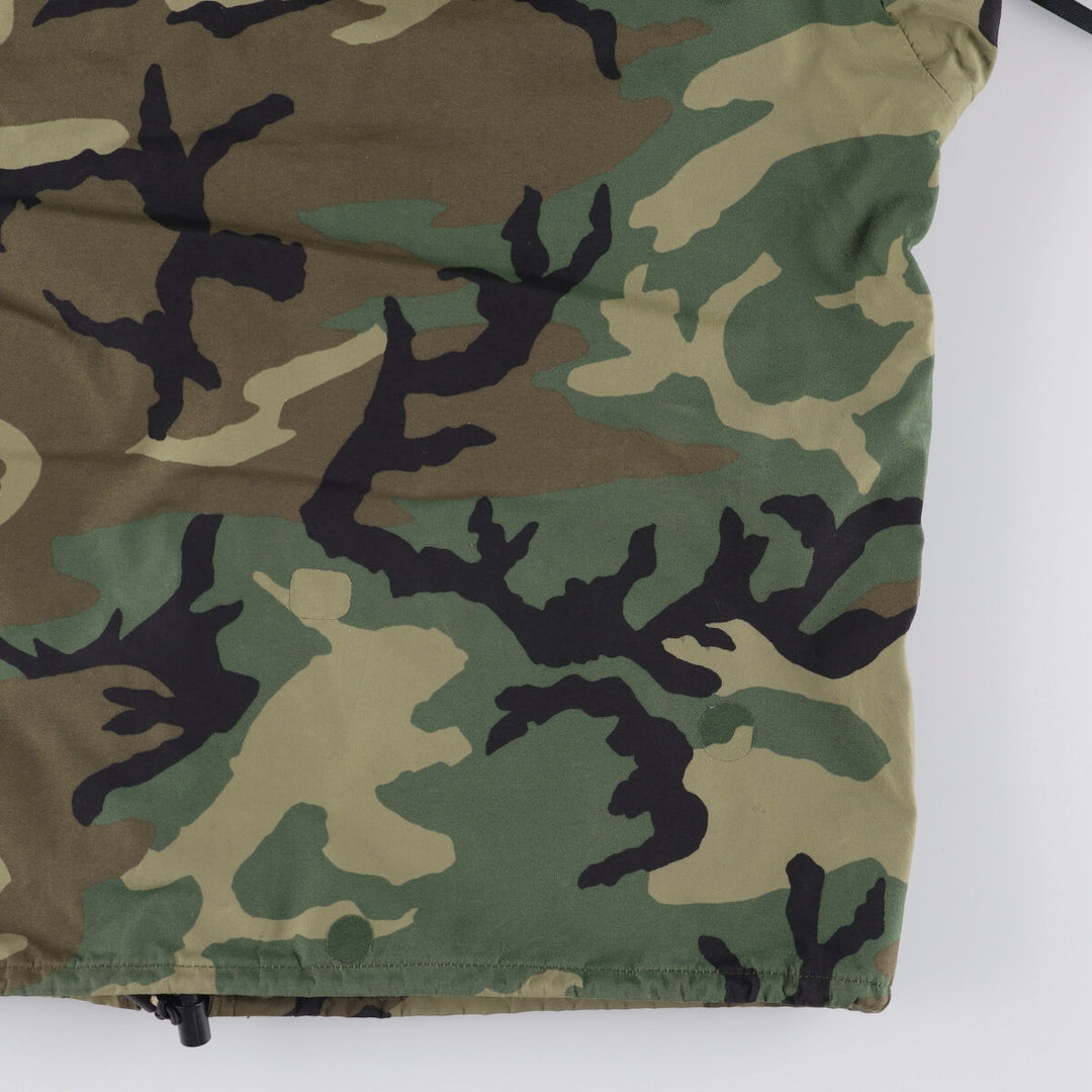 1990'S US Military ECWCS 1st Gen Late Model Woodland Camo Military Gore-Tex Parka, Medium-Regular, Men's Size M Nylon Khaki type Vintage Second Hand