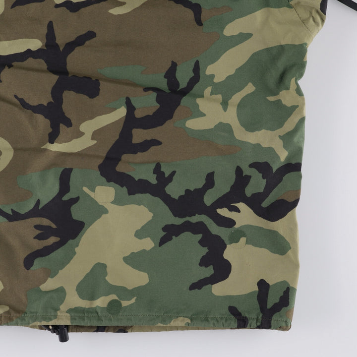 1990'S US Military ECWCS 1st Gen Late Model Woodland Camo Military Gore-Tex Parka, Medium-Regular, Men's Size M Nylon Khaki type Vintage Second Hand