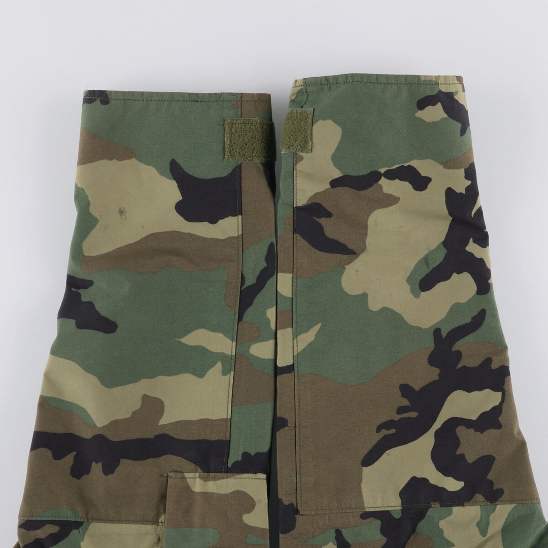 1990'S US Military ECWCS 1st Gen Late Model Woodland Camo Military Gore-Tex Parka, Medium-Regular, Men's Size M Nylon Khaki type Vintage Second Hand