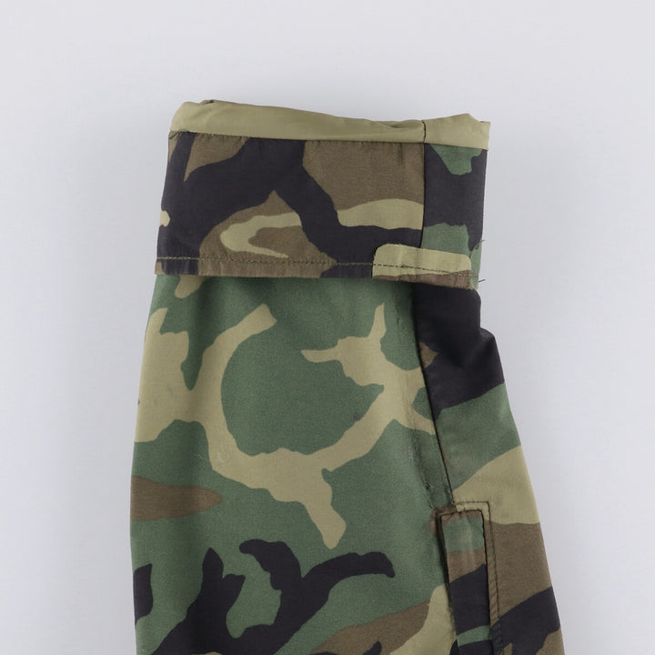 1990'S US Military ECWCS 1st Gen Late Model Woodland Camo Military Gore-Tex Parka, Medium-Regular, Men's Size M Nylon Khaki type Vintage Second Hand