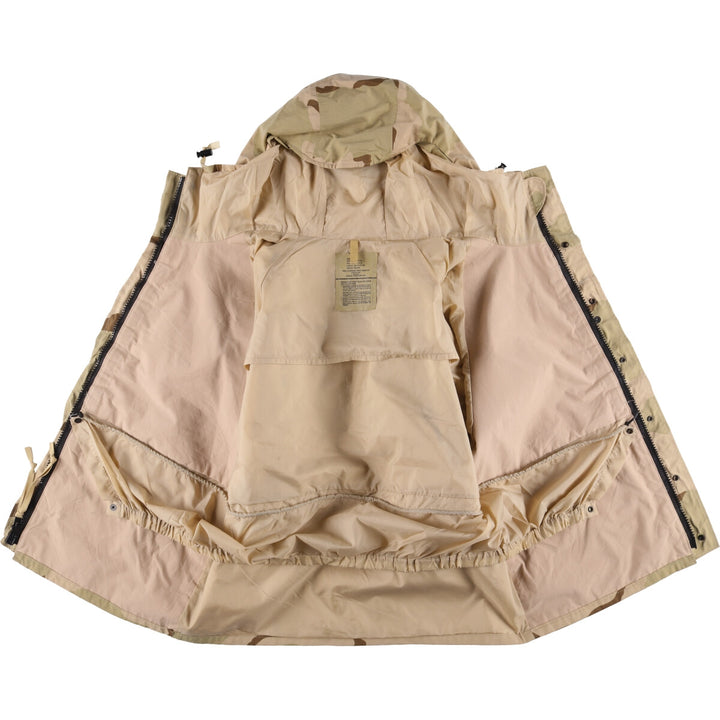 Authentic 2000'S US Military ECWCS 1st Gen Late Model 3C Desert Camo Military Gore-Tex Parka, Large-Regular, Men's Size L Nylon beige type brown Vintage Second Hand