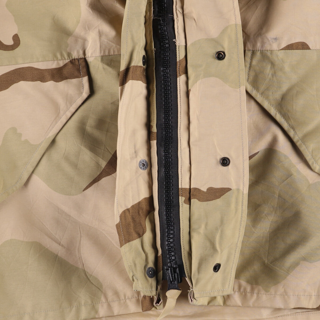 Authentic 2000'S US Military ECWCS 1st Gen Late Model 3C Desert Camo Military Gore-Tex Parka, Large-Regular, Men's Size L Nylon beige type brown Vintage Second Hand