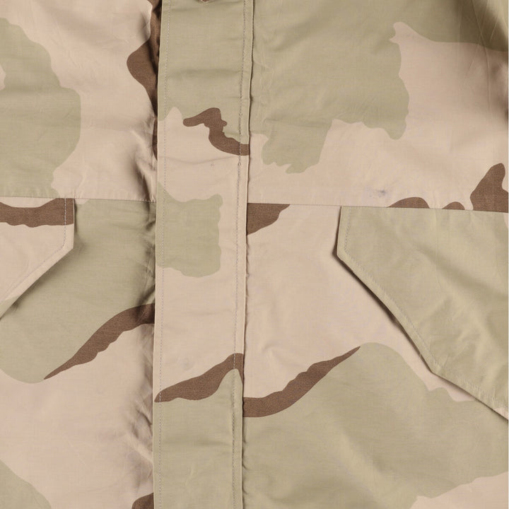 Authentic 2000'S US Military ECWCS 1st Gen Late Model 3C Desert Camo Military Gore-Tex Parka, Large-Regular, Men's Size L Nylon beige type brown Vintage Second Hand