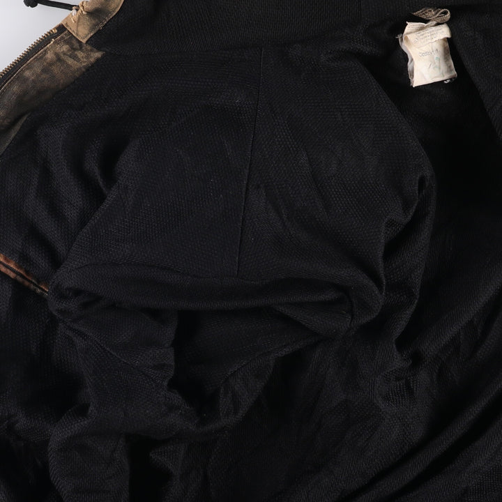 Carhartt Active Jacket, Camouflage Pattern Realtree Camo, Duck Full-Zip Hoodie, Men's Size XL cotton Khaki type Vintage Second Hand