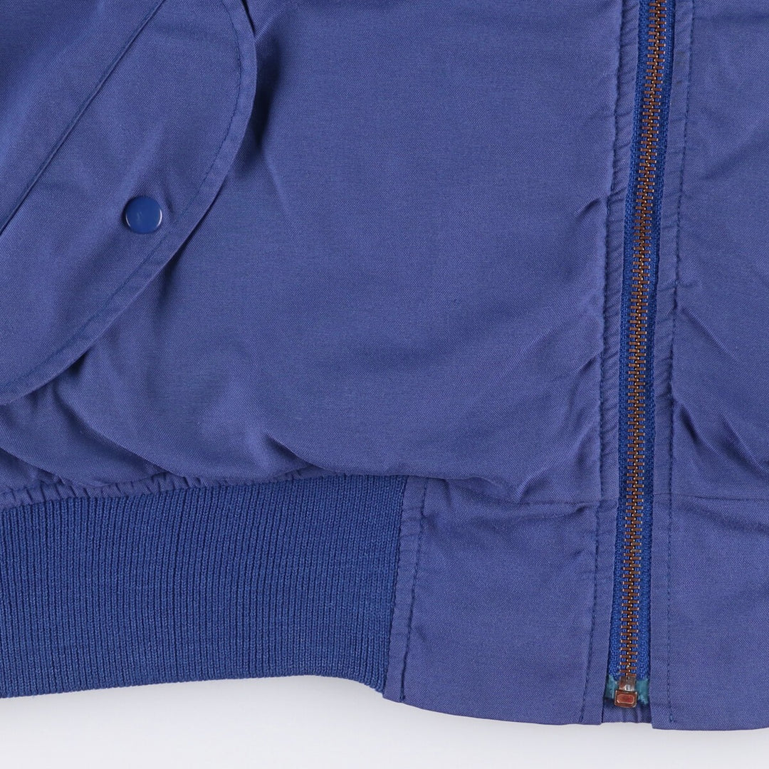 Civilian Ralph Lauren POLO by Ralph Lauren MA-1 style padded military flight jacket, men's size XL Nylon navy blue type Vintage Second Hand