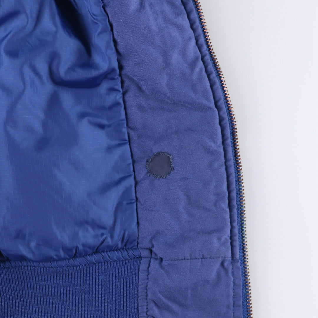 Civilian Ralph Lauren POLO by Ralph Lauren MA-1 style padded military flight jacket, men's size XL Nylon navy blue type Vintage Second Hand