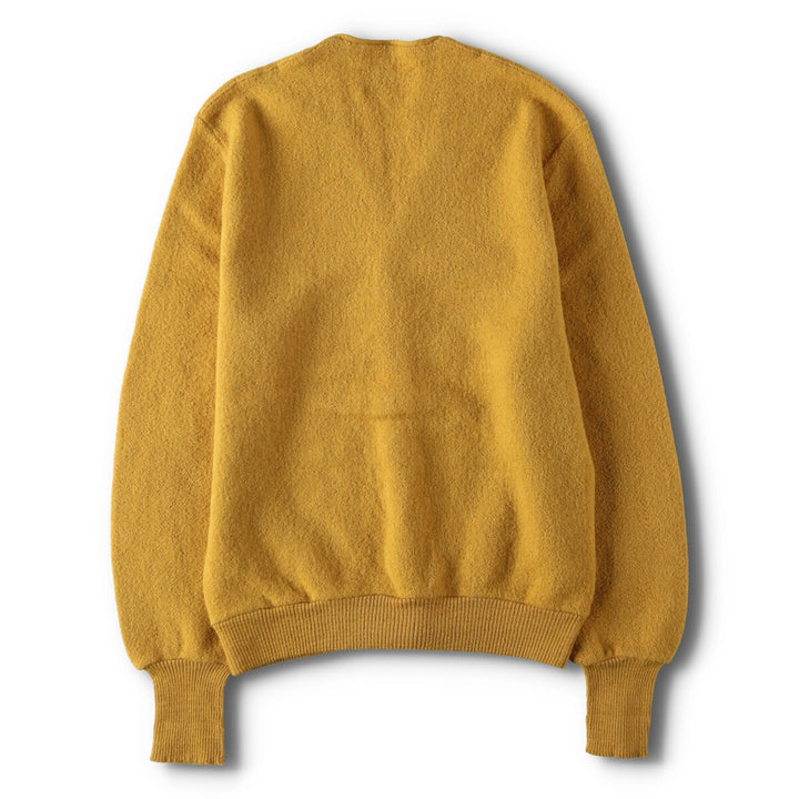 Vintage 60s-70'S Arnold Palmer wool and alpaca knit cardigan, made in the USA, size M, men's alpaca yellow type Vintage Second Hand